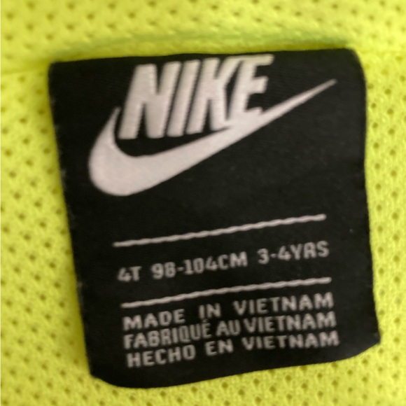 Nike lime green jacket coat outfit 4T toddler boy cloths windbreaker raincoat - Picture 6 of 11